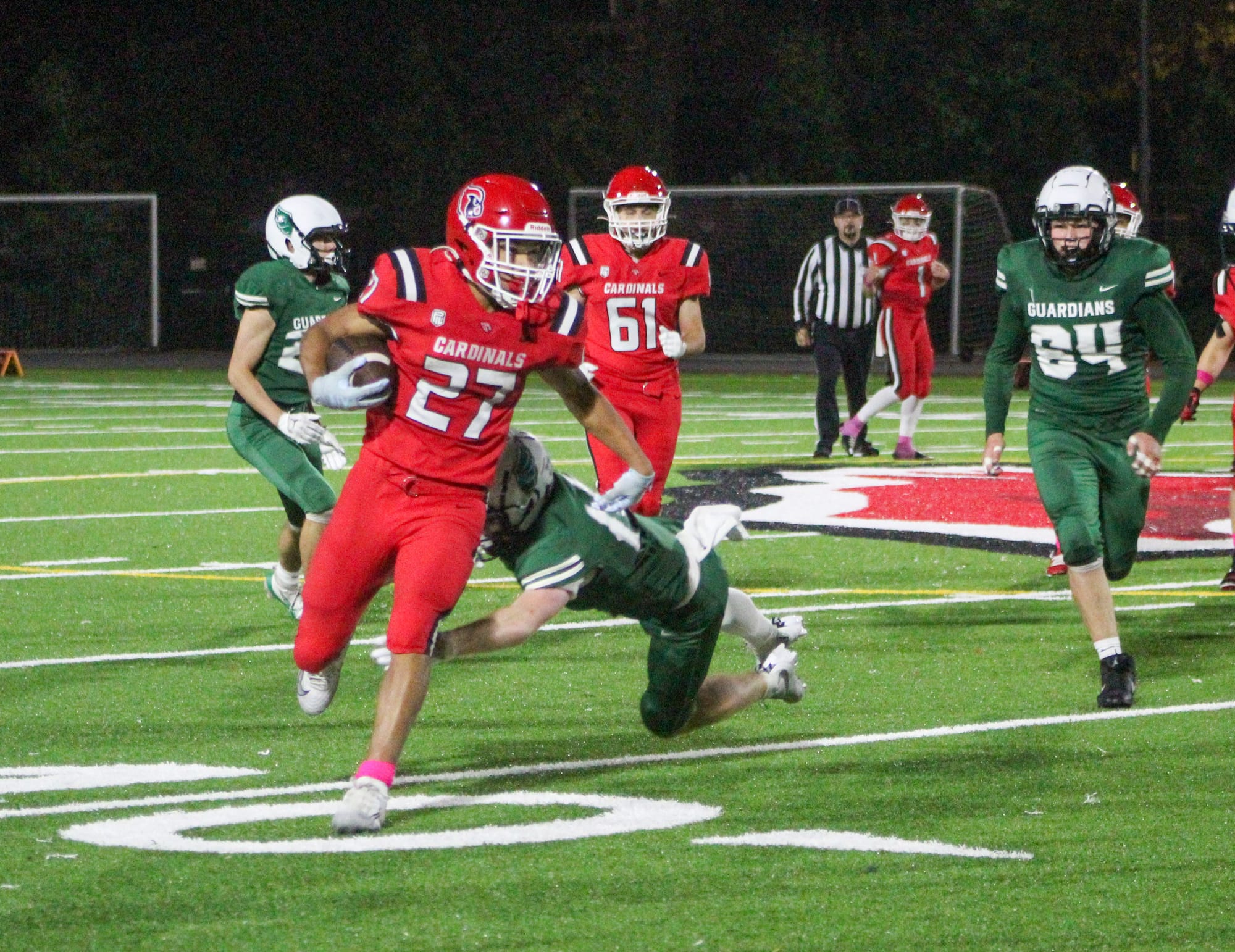 Lincoln football takes over in the second half to down Wells, take over second in the PIL