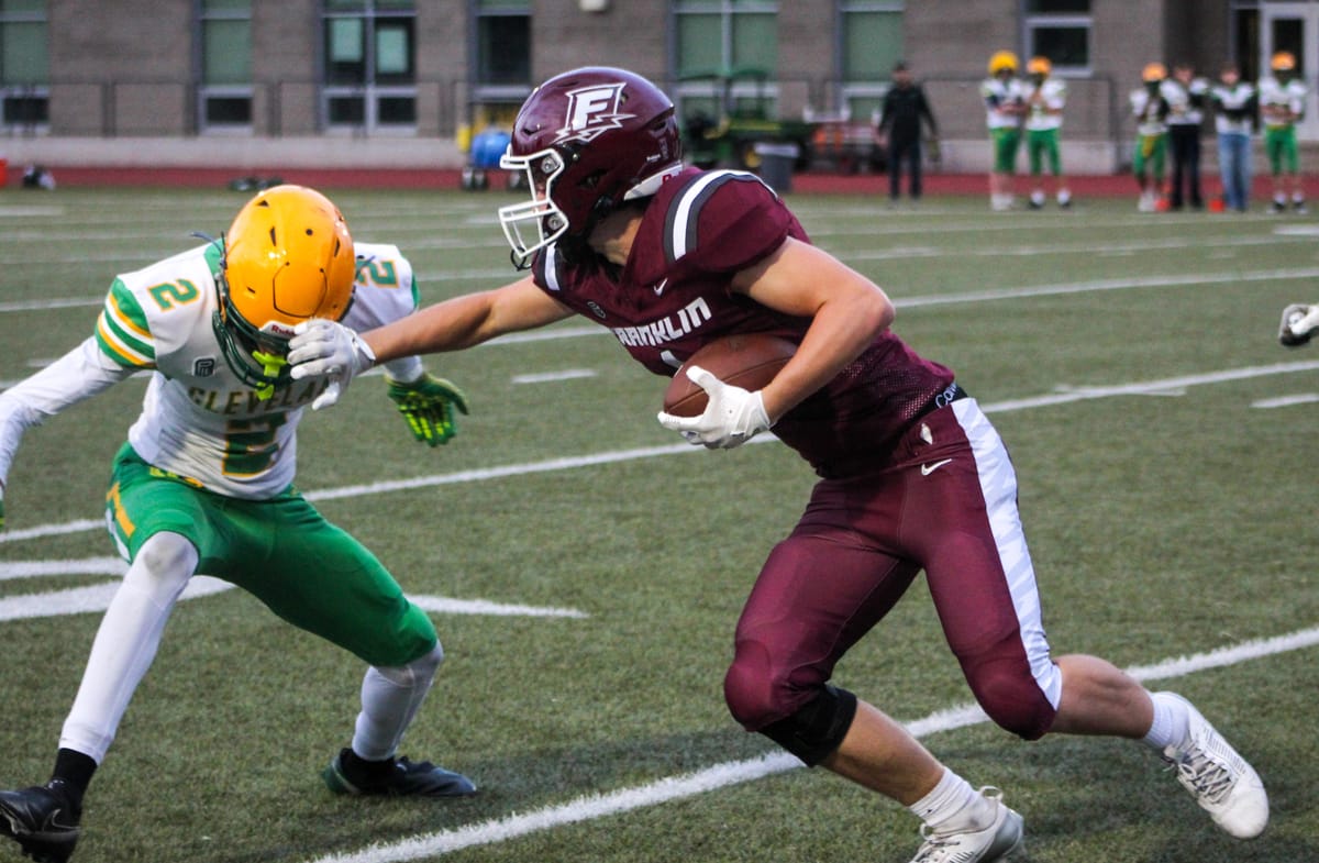 Franklin football races to 48-6 win over Southeast Portland rival Cleveland