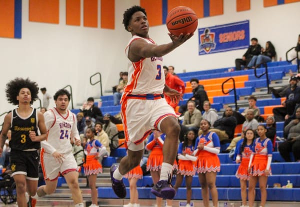 Richad Hudson leading the breakout of Benson boys basketball